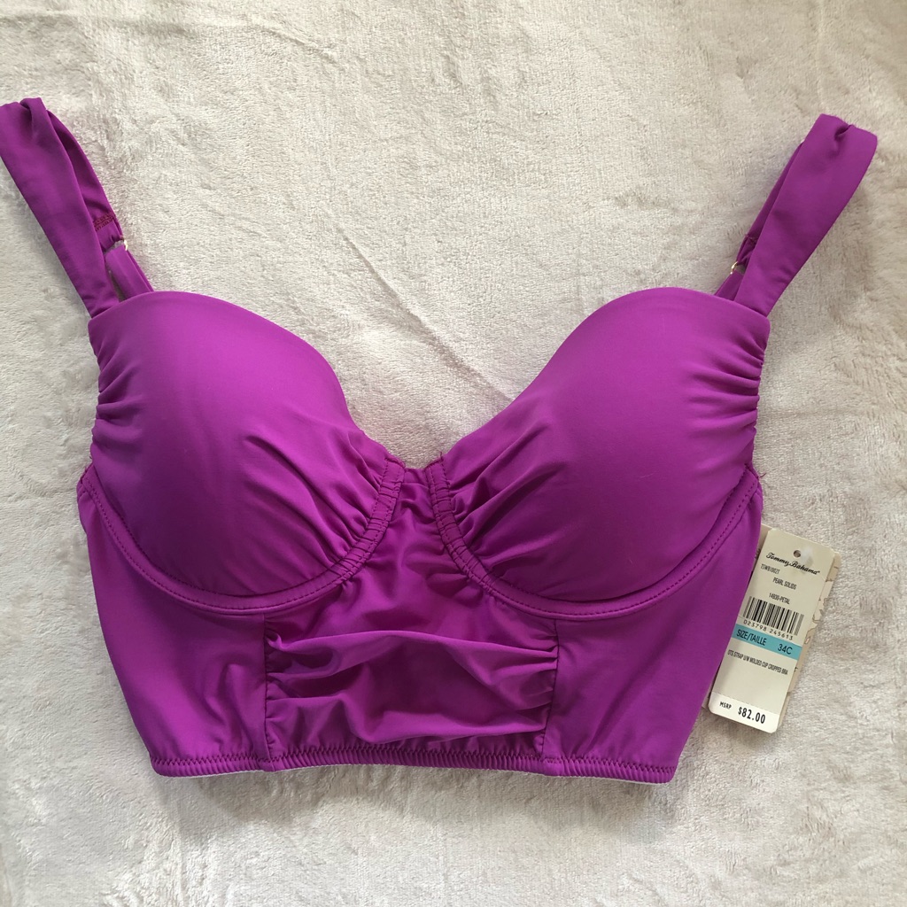 Tommy Banana Cropped Bikini Top 34c